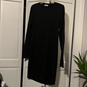 Black backless dress